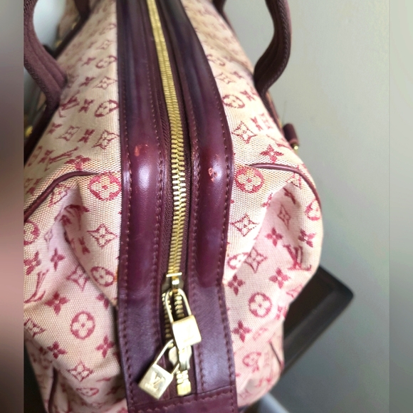 Louis Vuitton Denim Min Lin Josephine GM Bordeaux Monogram, Red - Picture 3 of 11